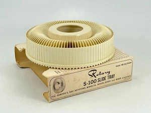 Vintage Rotary S-100 Slide Projector Tray Carousel GAF Minolta Sears Nikon +more - Picture 1 of 7