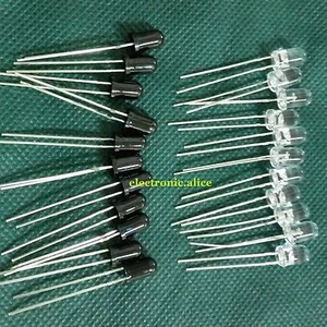 5mm 940nm LEDs infrared emitter and IR receiver diode 10pairs diodes20 pairs - Picture 1 of 3