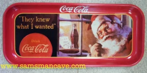 Coca Cola Santa They Knew What I Wanted Tray - Picture 1 of 2