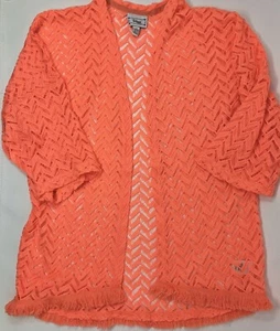 Disney D-Signed Neon Orange Swim Coverup Girls Size M 10/12 - Picture 1 of 3