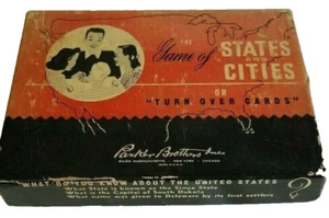 Vintage-The Game of States and Cities by Parker Brothers-Educational Game - Picture 1 of 5