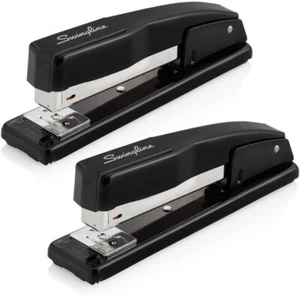 Grapadora de escritorio comercial Swingline S7044401AZ - negra, paquete de 2 - Imagen 1 de 5