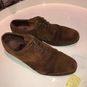 Edward Green Shoes Brown Suede Oxford Brogues sz 8.5 9 Cap Toe john lobb asquith - Picture 1 of 22