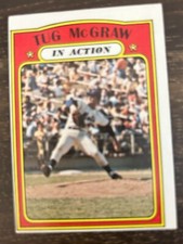 1972 Topps #164 Tug McGraw New York Mets IA EX+ OC