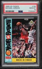 1998-99 Upper Deck UD Choice Michael Jordan #198 PSA 10 GEM MT HOF