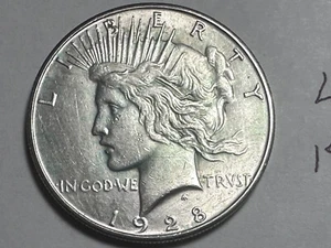 1928  S   Peace Dollar "BU"                   Lot #646 - Picture 1 of 8