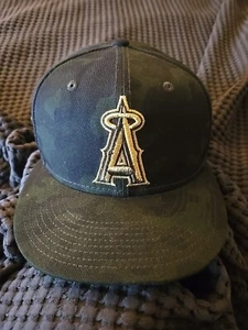 Vintage 2019 LA Angles Memorial Day NEW ERA 59FIFTY Hat (Size 7 1/4) - Picture 1 of 10