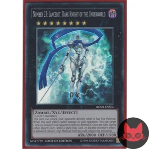 Yugioh Number 23: Lancelot, Dark Knight of the Underworld BOSH-ENSE2 Super Rare - Picture 1 of 1
