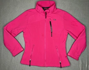 CB Sports Womens Jacket Size Large Pink Zippered Pockets Zip Up Pink & Black - Picture 1 of 24