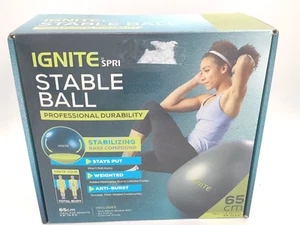Ignite Spri Stable Ball 65cm Anti Burst Weighted Exercise Gym Heights 5'8"-6'3" - Picture 1 of 3