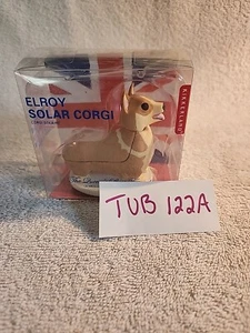 Kikkerland Reina de Inglaterra Elroy Solar Powered Corgi Bobblehead - Imagen 1 de 5