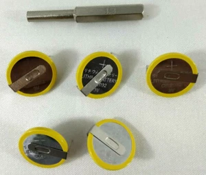 Embout tournevis Gamebit 3.8 mm + 5 Pile sauvegarde CR2032 NES Super NES N64 - Imagen 1 de 1