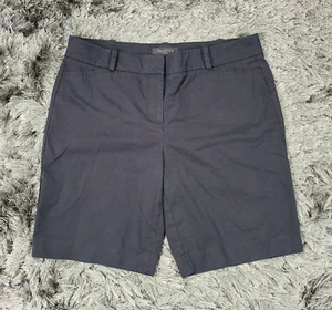 Talbots Shorts Women's 10 Petite Black Cotton Stretch Mid Rise Pockets Zip-Fly - Picture 1 of 14