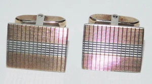 Manschettenknöpfe Silber 835 RJ Rösch & Idstein teilvergoldet 2,2x1,7cm - Bild 1 von 2