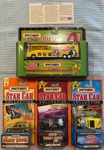 4)1998 Matchbox Star Collection KNIGHT RIDER AM. GRAFFITI BRADY BUNCH A. POWERs - Picture 1 of 12