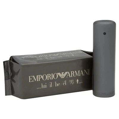 Probador de eau de toilette Emporio Armani He Men 1,7 OZ, vintage Foto 1 de 2