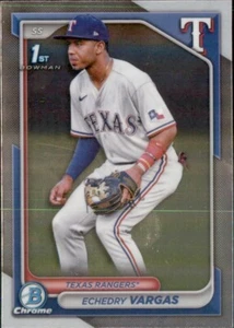 2024 BOWMAN CHROME PROSPECTS 1ST ECHEDRY VARGAS TEXAS RANGERS #BCP-163 - Picture 1 of 2