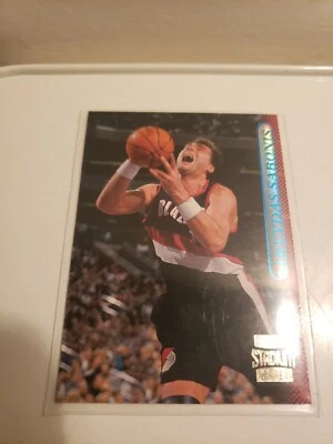1996 Topps Stadium Club Basketball #33 Arvydas Sabonis - Trail Blazers - NBA - Image 1 of 3