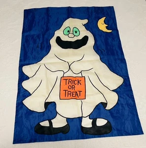 Gran Patio Bandera Halloween Fantasma Disfraz Zapatos Luna Truco o Trato 27 X 39 - Imagen 1 de 5