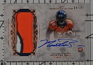 MONTEE BALL 2013 Topps Museum Collection Jumbo Patch Auto RC #MJPA-MBA 4/15 - Picture 1 of 2