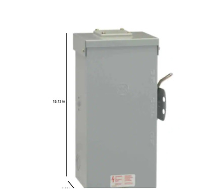Emergency Power Transfer Switch Non Fused Generator Manual GE 100 Amp 240 Volt • 269.99$
