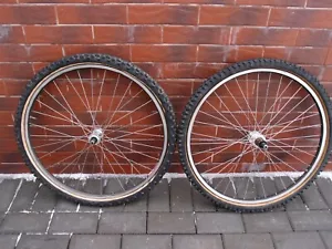 Set ruote MTB 26 in AVENIR duro 17 USA Shimano Deore DX FH-M650 HB-M650 Ritchey - Foto 1 di 24