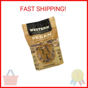 Western Premium BBQ Products Pecan BBQ Smoking Chips, 180 cu in - Picture 1 of 2
