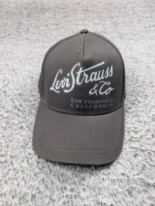 Levi Strauss Cap Strapback Hat Adjustable Adult One Size Gray Trucker Casual - Picture 1 of 6