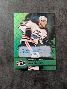 2020-21 Upper Deck Precious Metal Gems Leon Draisaitl Auto /10 Green PMG #29 - Picture 1 of 2