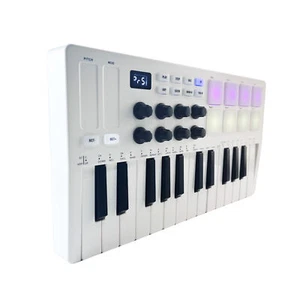 M-VAVE MIDI 25- USB MIDI Keyboard Controller 8 Backlit Drum Pads 8 Knobs V9C2 - Picture 1 of 12