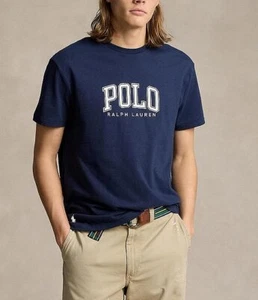 Polo Ralph Lauren Men’s Tee Classic Fit Cruise Navy Logo Jersey SS T-Shirt - Picture 1 of 4