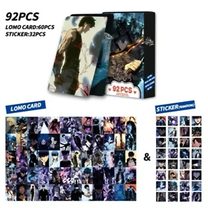 92PCS Solo Leveling Anime New Collection Souvenir Cards (60PCS LOMO, 32Stickers) - Picture 1 of 7
