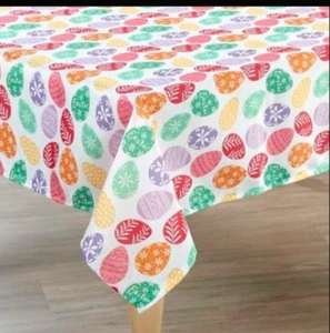 60" x 84" Oblong Kids Easter eggs Spring Party TABLECLOTH - Picture 1 of 1