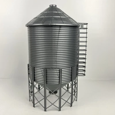 New Ray Hopper Grain Bin Silo Farm Barn Toy 10" Tall Plastic 1/64 Scale Model - Image 1 of 4