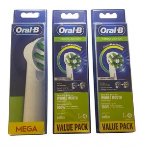 Oral-B Floss Action Electric Toothbrush Replacement Brush Heads Refills 3 4 Pack - Picture 1 of 6