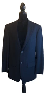 Gianco Polo Herren Blazer einfarbig schwarz Größe 38R 97% Wolle Sport Mantel - Bild 1 von 5