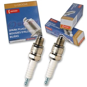 2 pc Denso Standard U-Groove Spark Plug for Suzuki T500 Titan 1968-1975 Tune uw - Bild 1 von 5