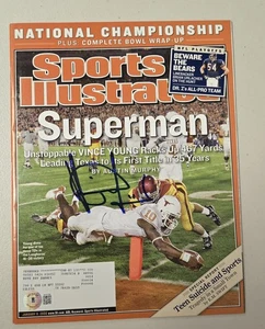 Vince Young Signed Sports Illustrated Mag 1/9/06 Beckett Auto Texas Longhorns - Picture 1 of 3