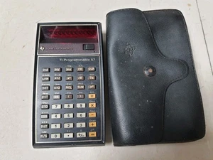Calculatrice Texas Instrument Ti-57 Programmable Vintage 1977 + Etui - Afbeelding 1 van 6