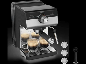 Cafetera express - Krups XP384E Authentic, 15 bares, Depósito 2 L, Boq - Imagen 1 de 7