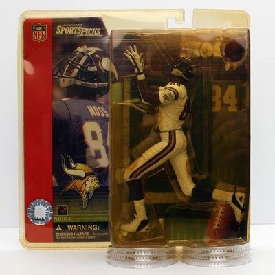 Randy Moss McFarlane Minnesota Vikings NFL Series 1 White Jersey Chase Variant - Image 1 of 4