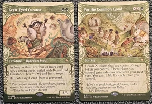 ✨️Keen Eyed Curator & For The Common Good✨️ MTG | Bloomburrow | Showcase 322 321 - Picture 1 of 2