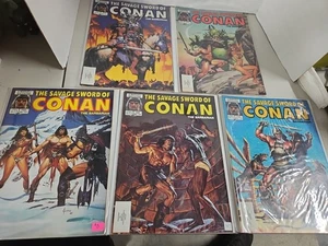 La Spada Selvaggia di Conan #117-121 Lotto TUTTI Edicola 1985 Marvel - Foto 1 di 6