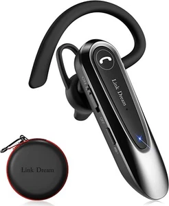 Link Dream Bluetooth Earpiece Wireless CVC - 8.0 Headset for Cell Phone Dual Mic - Picture 1 of 16