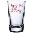 Happy 9th Birthday - Vinyl Decal Sticker Label for Glasses, Mugs, Bottle, Gift.