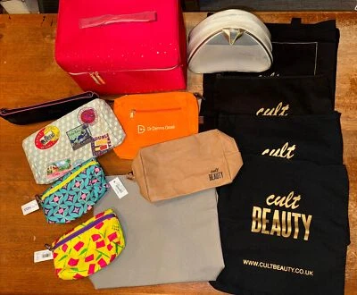 LOTE DE 15 Bolsas de Belleza Cosméticas GWP CLÍNICA Dr Dennis ESPACIO NK Estee Lauder CULTO Foto 1 de 4