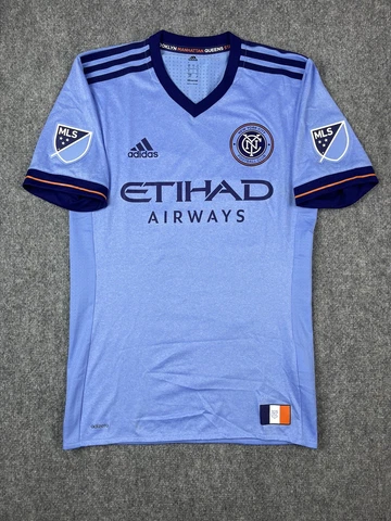 Adidas New York City Football Club Jersey Adult Small Blue MLS Soccer Futbol NYC Cover