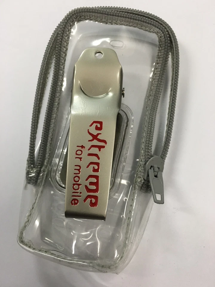 Estuche Sony Ericsson T610i,T630i Extreme Fusion con clip de cinturón de acero transparente XP-ET61 Foto 1 de 4