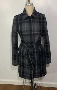 Gap Trench Coat Wool Plaid Medium - Picture 1 of 10