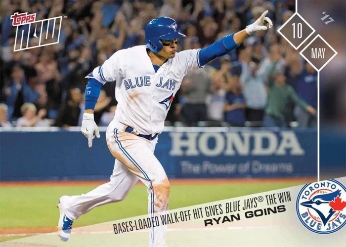 5/10/2017	2017 Topps Now	134	Ryan Goins	PR	197	Blue Jays - Image 1 of 1